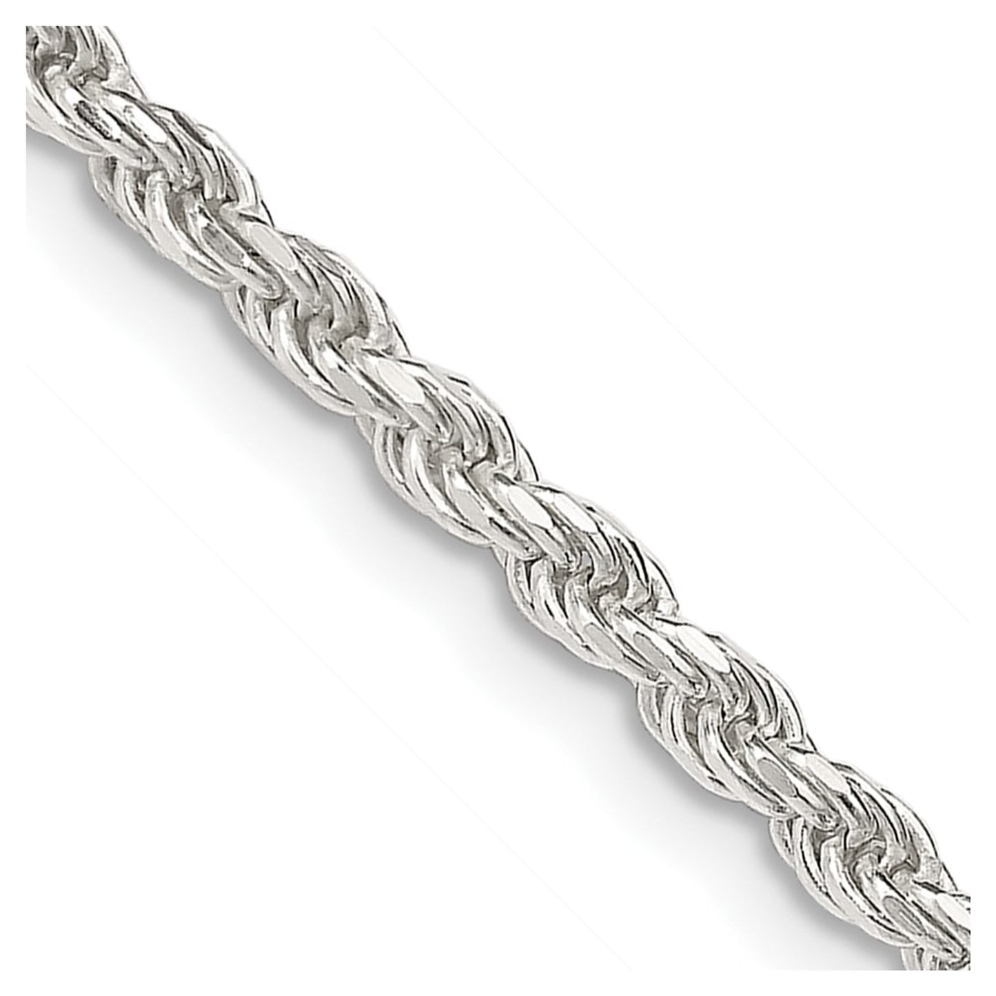 Diamond cut rope chain 2.8mm