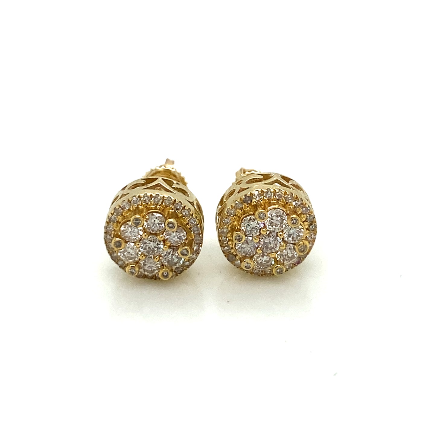 Diamond Earrings 10k yellow gold EY1177Y