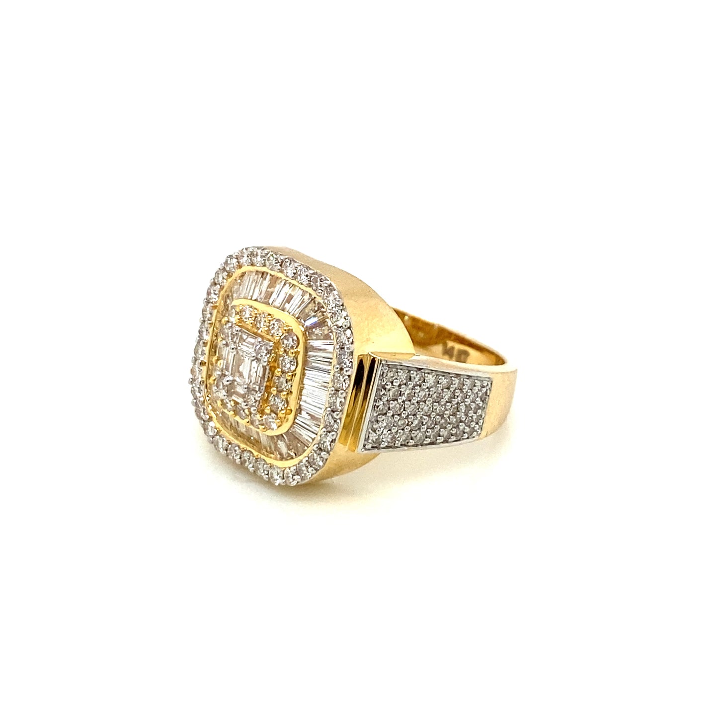 Men's diamond ring 14k white/yellow/rose gold RY1171