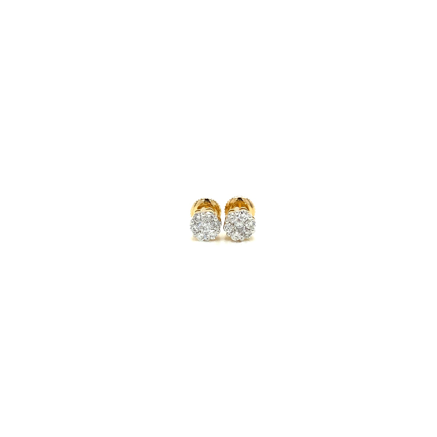 Diamond earrings 14k yellow gold EY10671Y