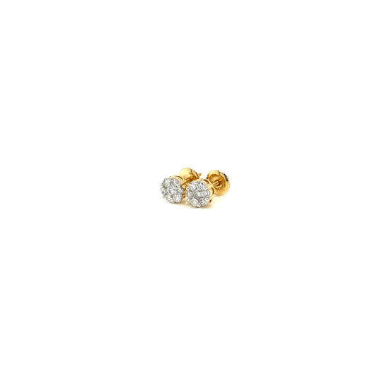 Diamond earrings 14k yellow gold EY10671Y