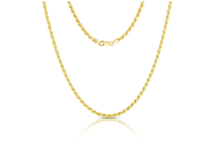 Diamond cut rope chain 3.2mm