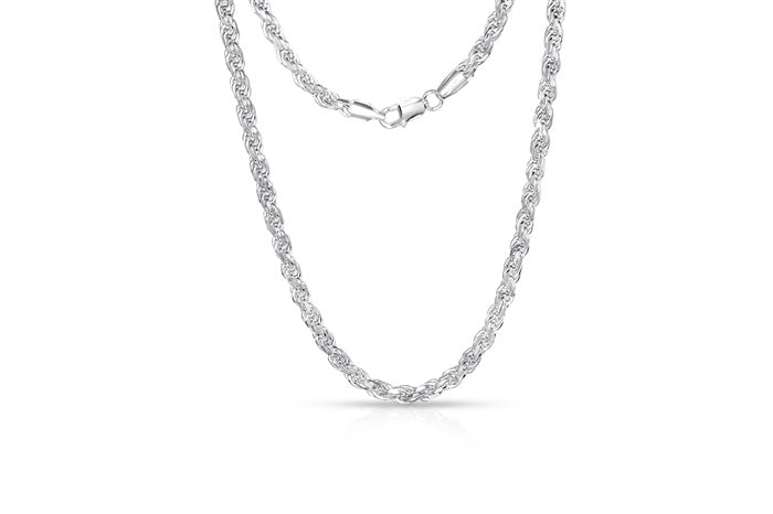 Diamond cut rope chain 5.7mm