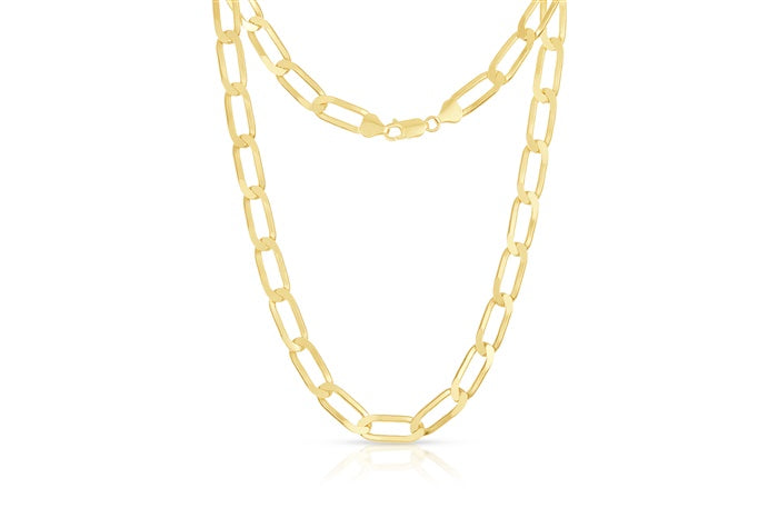 Open link necklace chain 7.3mm