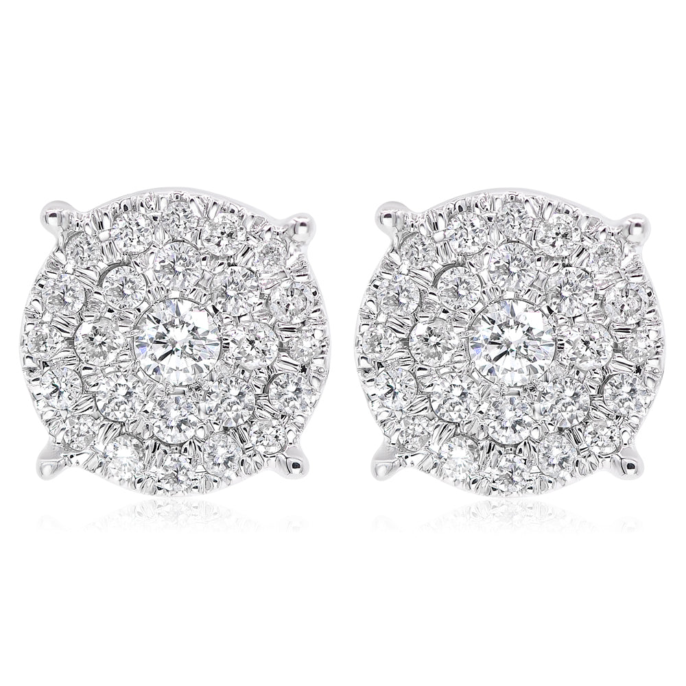 Diamond Earrings 14k white gold AE10152B