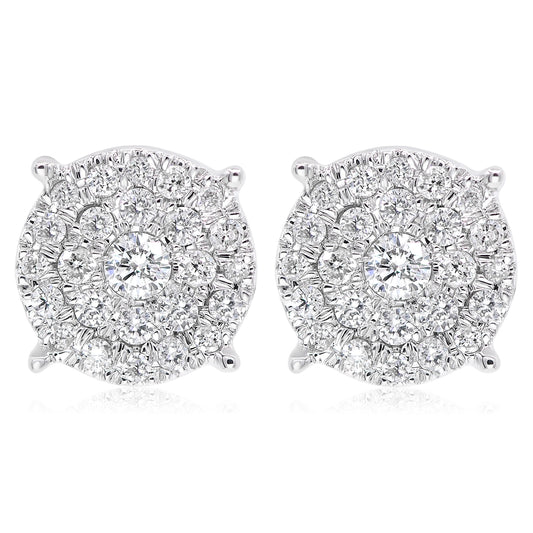 Diamond Earrings 14k white gold AE10152B