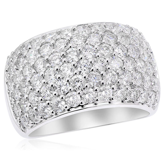 Diamond ring 14k white gold AJR30129