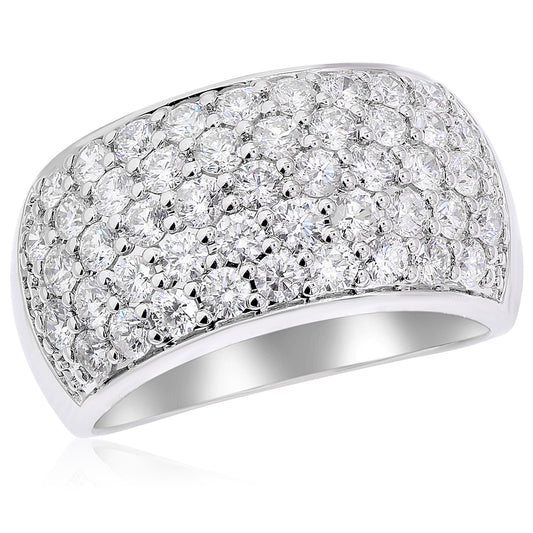 Diamond ring 14k white gold AJR30133