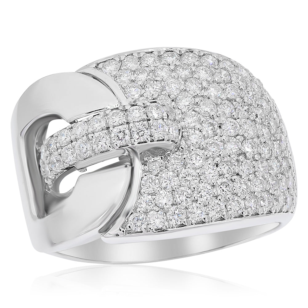 Diamond ring 18k white gold AL13