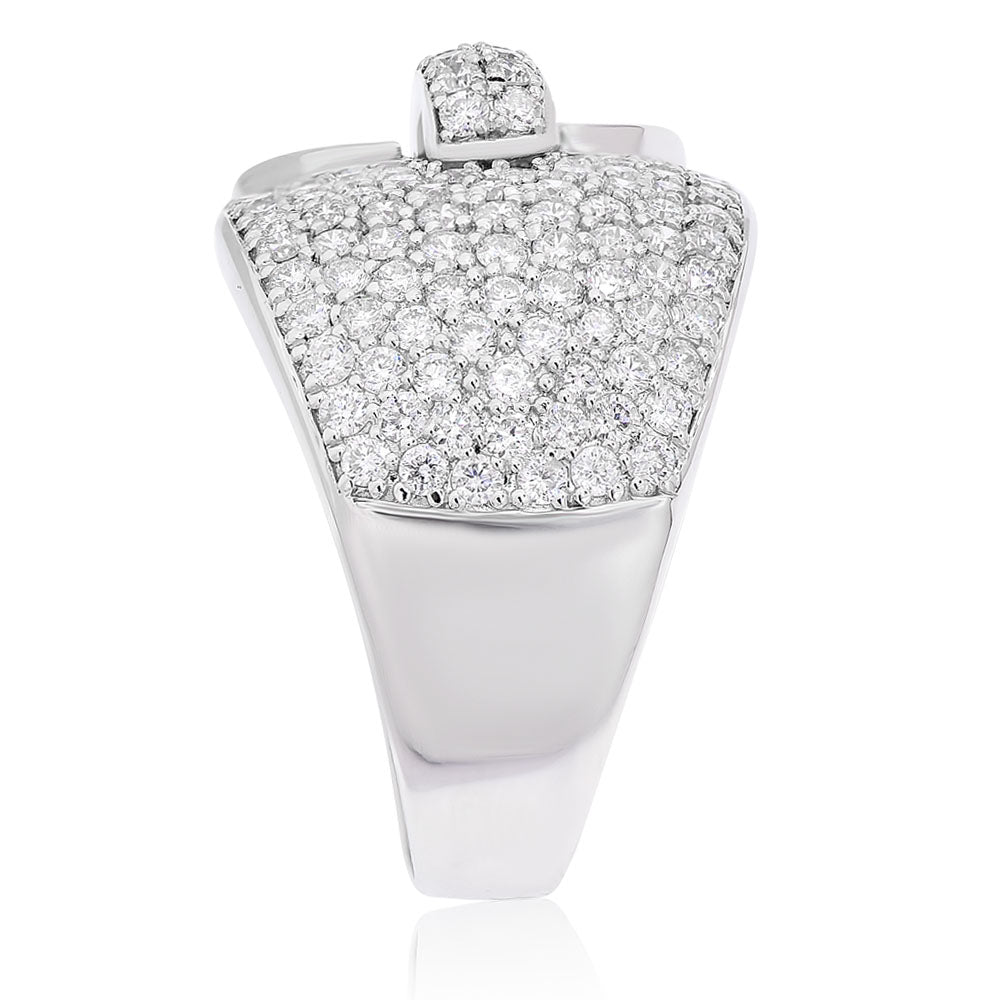 Diamond ring 18k white gold AL13