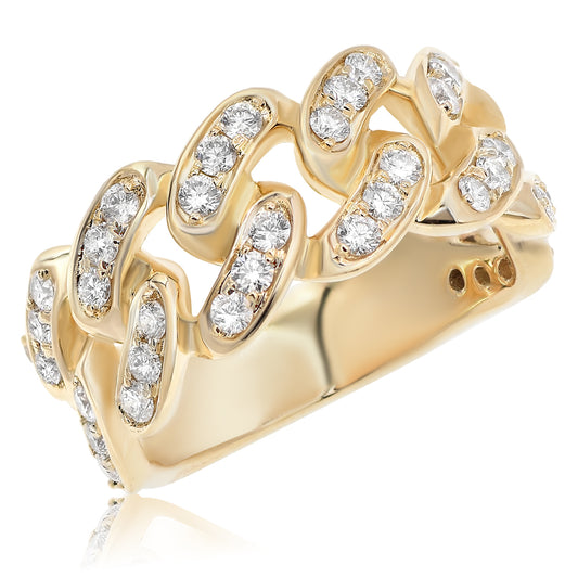 Diamond ring 18k yellow gold AM10209A