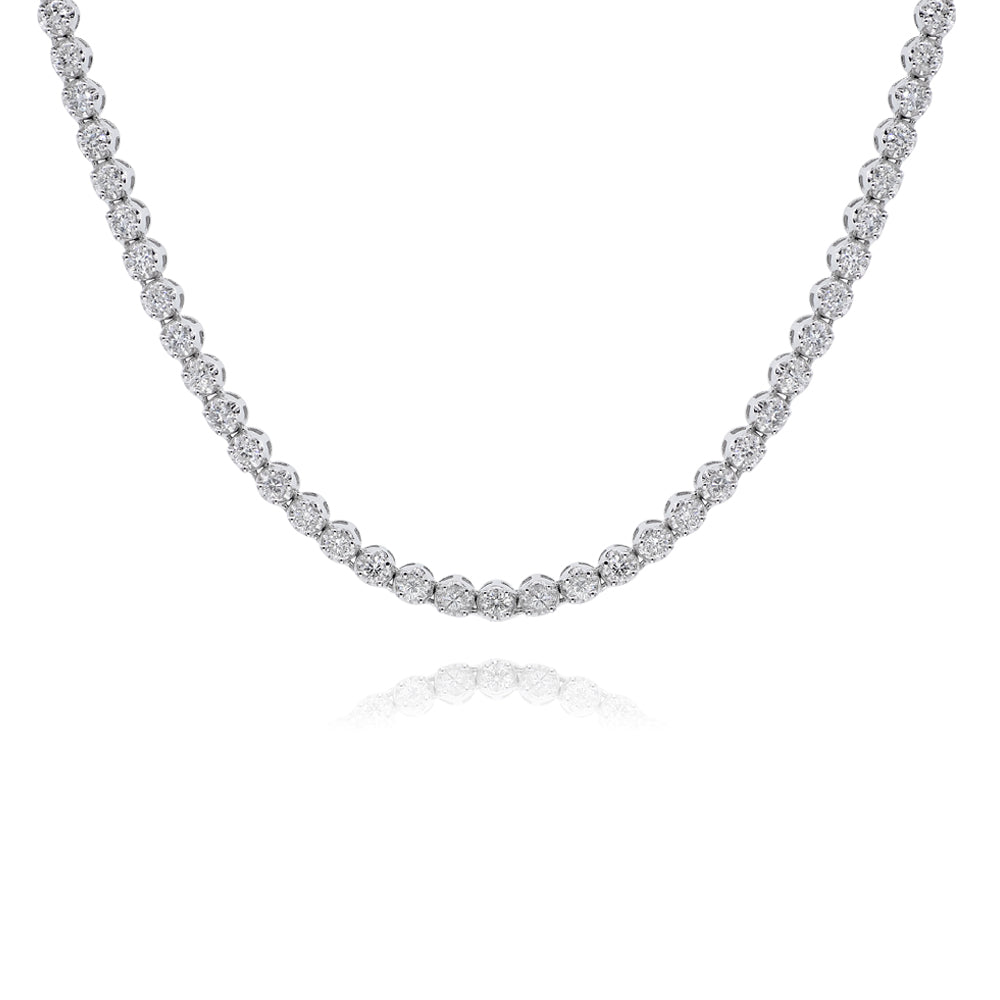 Diamond chain 18k white gold AN10799