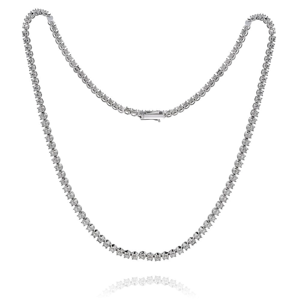 Diamond chain 18k white gold AN10799