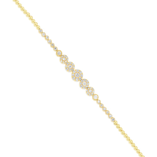 Diamond bracelet 18k yellow gold  ASB11771B