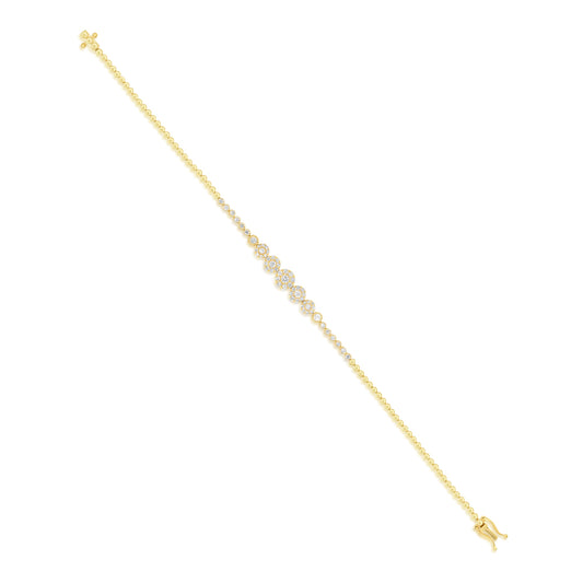 Diamond bracelet 18k yellow gold  ASB11771B