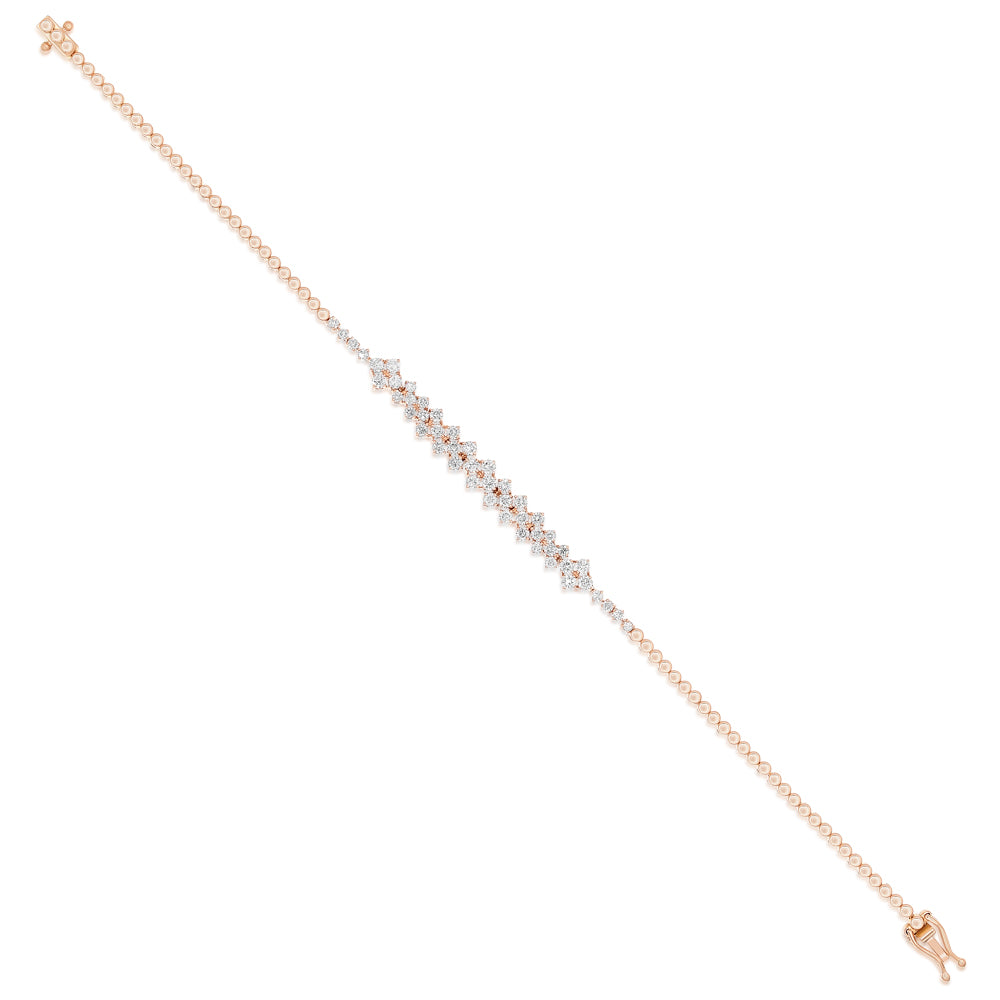 Diamond bracelet 18k rose gold ASB11776A