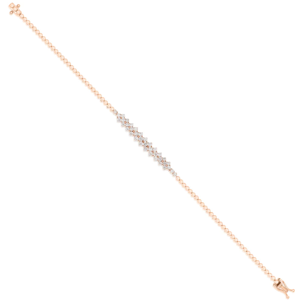 Diamond bracelet 18k white / rose gold ASB11783