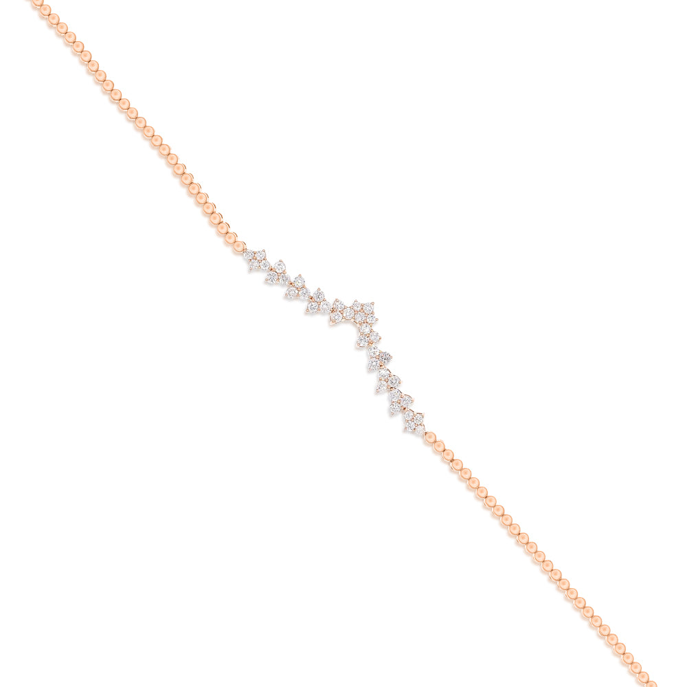 Diamond bracelet 18k rose gold ASB11781B