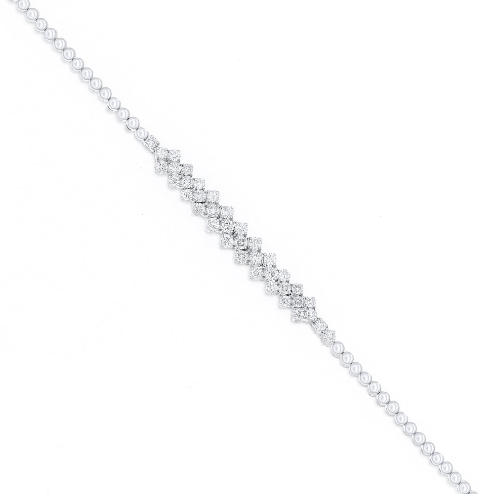 Diamond bracelet 18k white / rose gold ASB11783