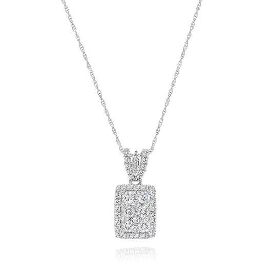 Diamond pendant 18k white gold ASP10882