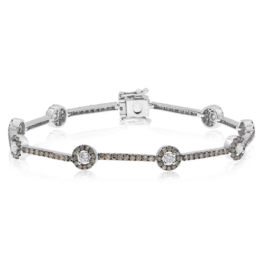 Diamond bracelet 14k white gold BF957B