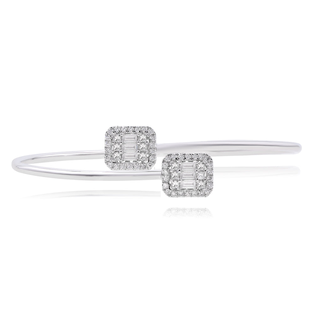 Diamond bracelet 14k white gold BL01324B