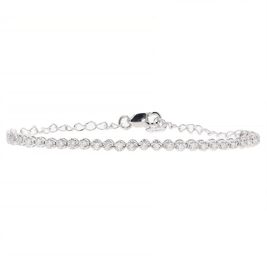 Diamond bracelet 14k white gold BM532A