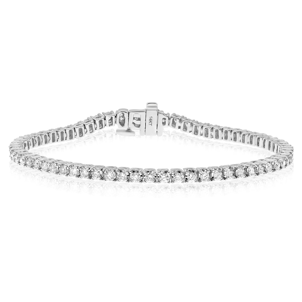 Diamond bracelet 14k white gold BR00595VL