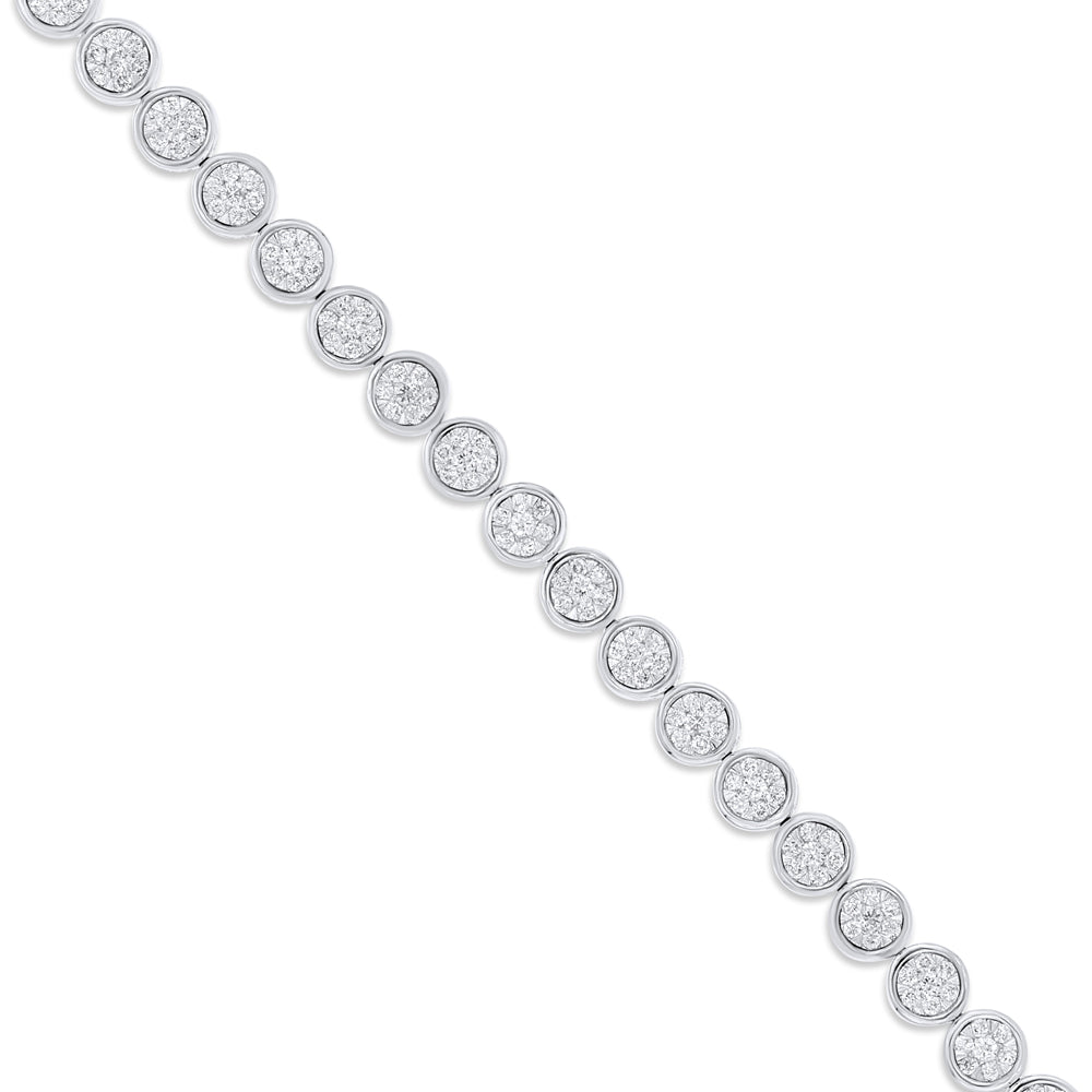 Diamond bracelet 14k white gold BR00687