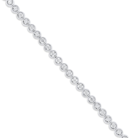 Diamond bracelet 14k white BR00688