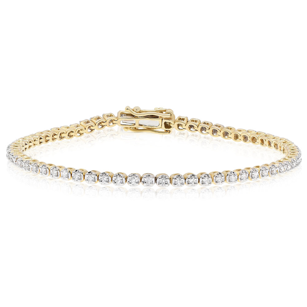 Diamond bracelet 14k yellow gold BROC8685