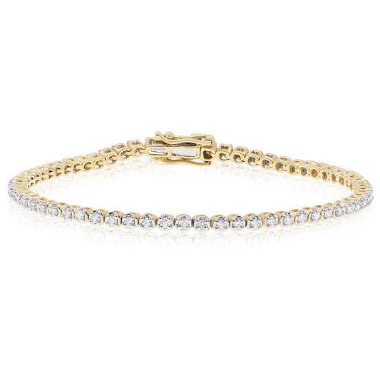 Diamond bracelet 14k yellow gold BROC8685