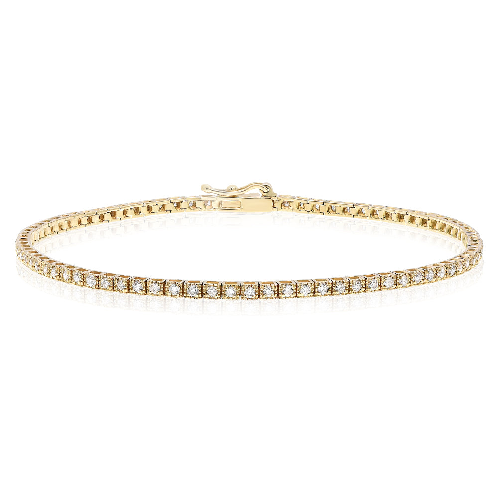 Diamond bracelet 14k yellow BRS427YG