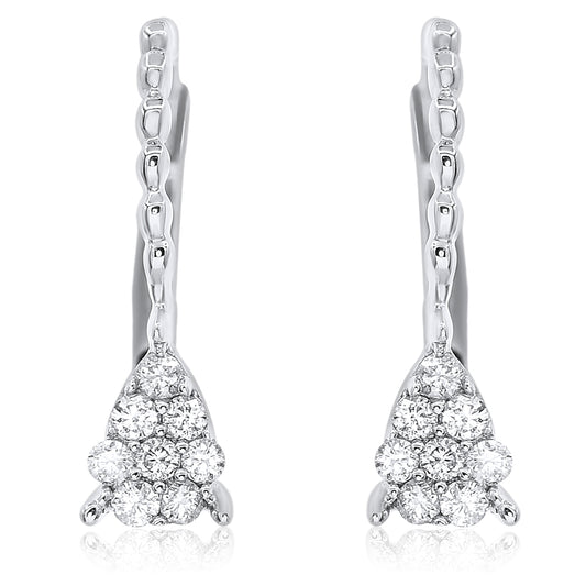 Diamond earring 14k white gold E13621D1