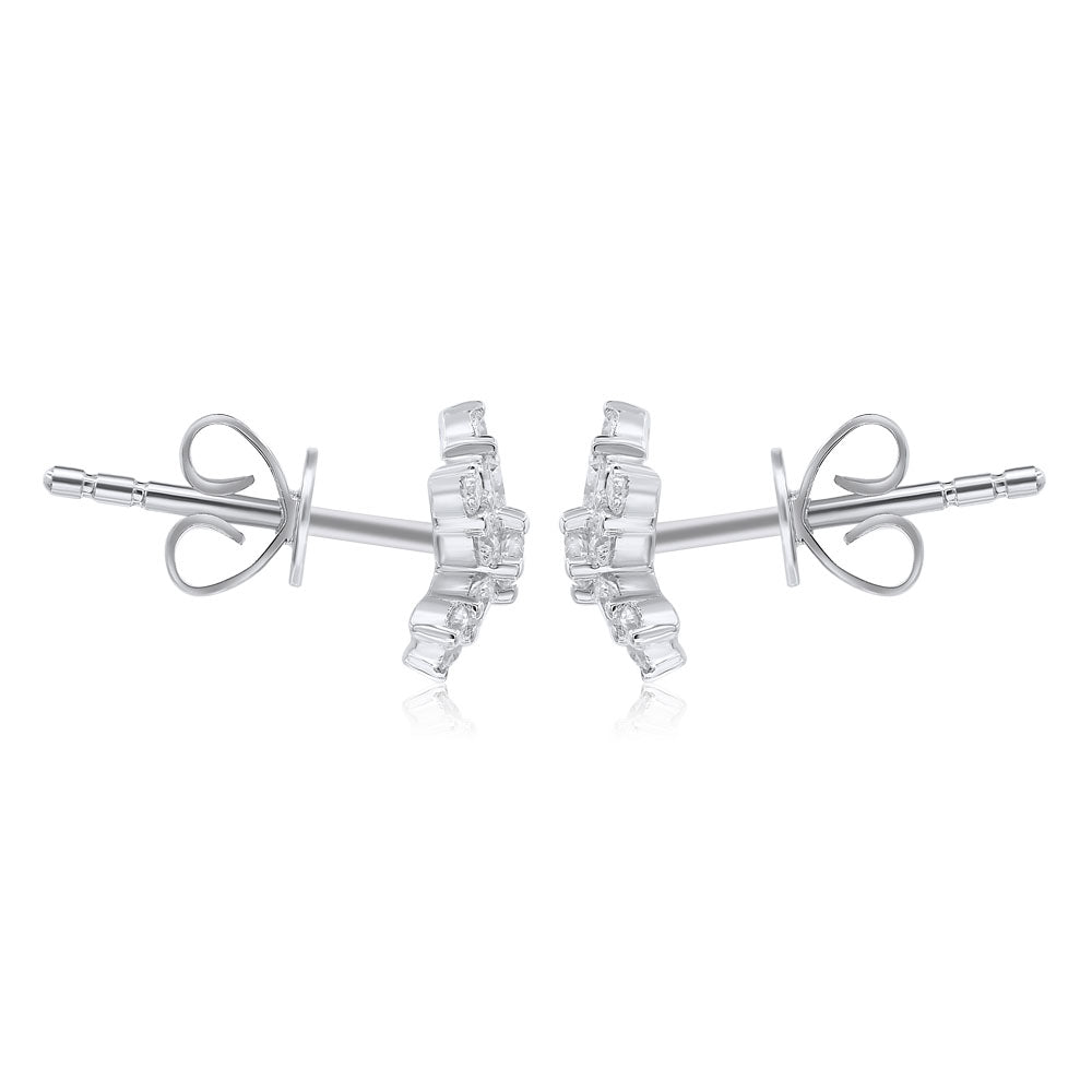 Diamond Earrings 14k white gold E24647