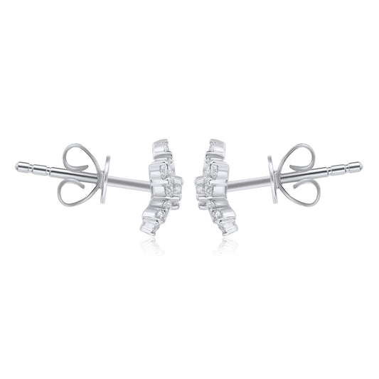 Diamond Earrings 14k white gold E24647