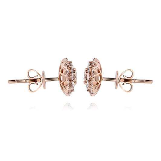 Diamond earrings 14k rose gold E27992C