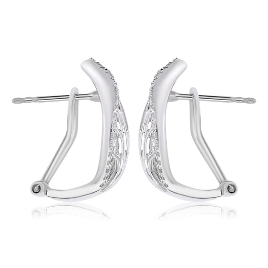 Diamond earring 14k white gold E42727A