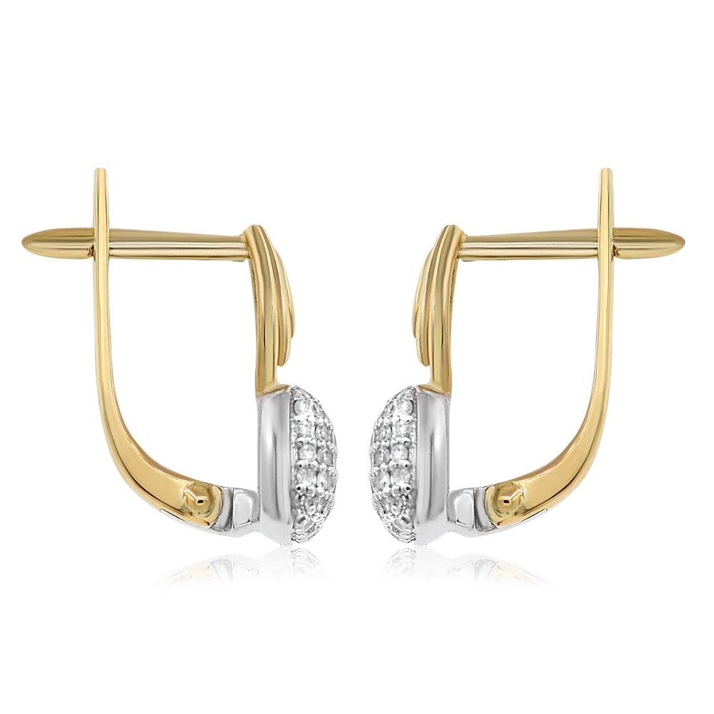 Diamond earring 14k two-tone E45525A