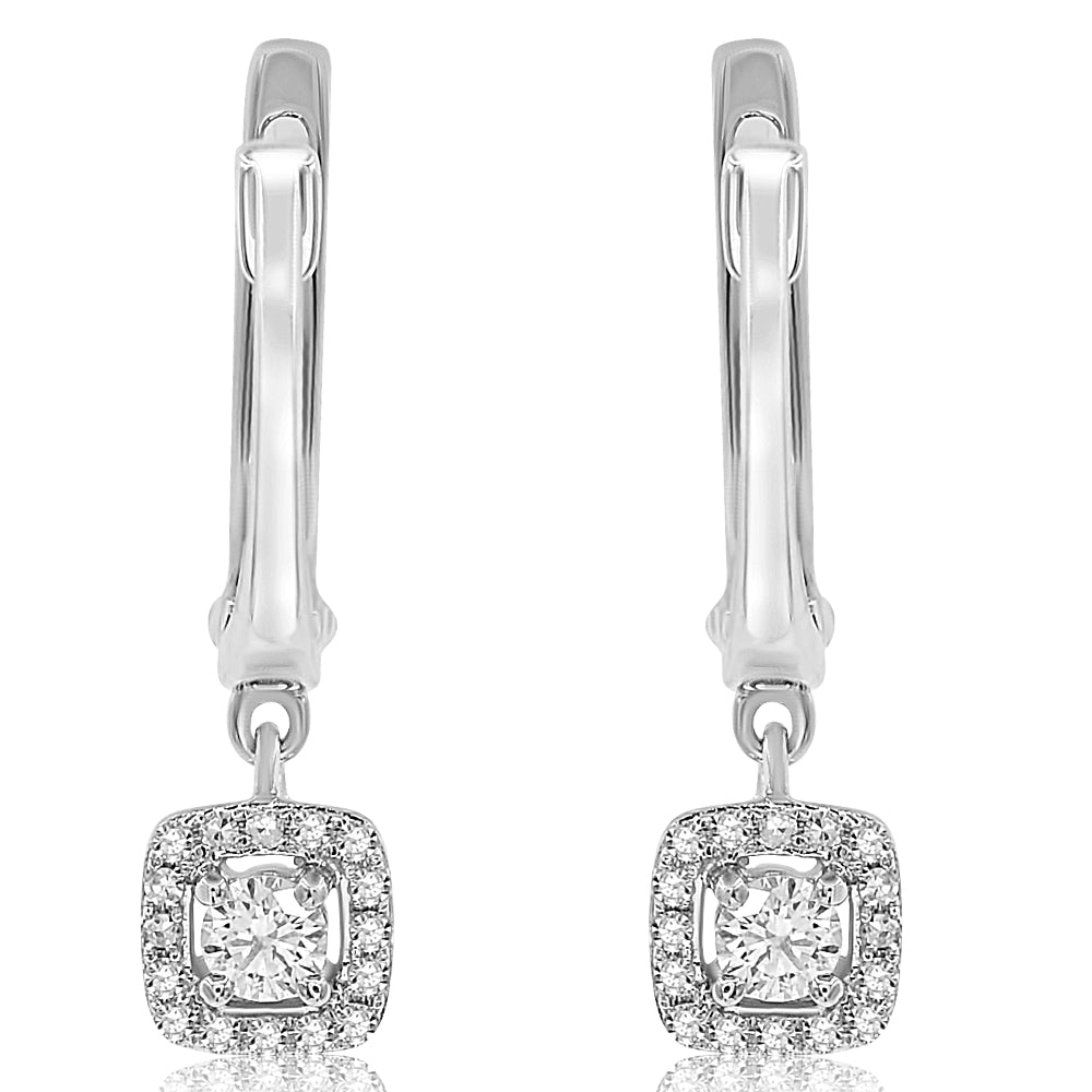 Diamond earring 14k white gold E47168E