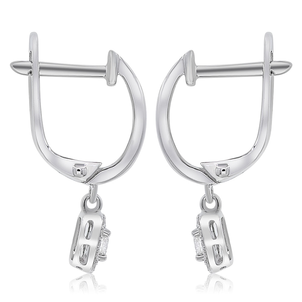 Diamond earring 14k white gold E47168E