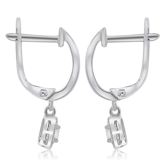 Diamond earring 14k white gold E47168E