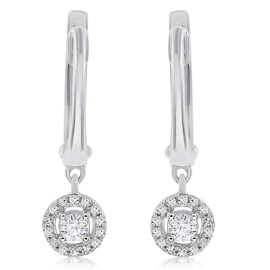 Diamond earring 14k white gold E47170B