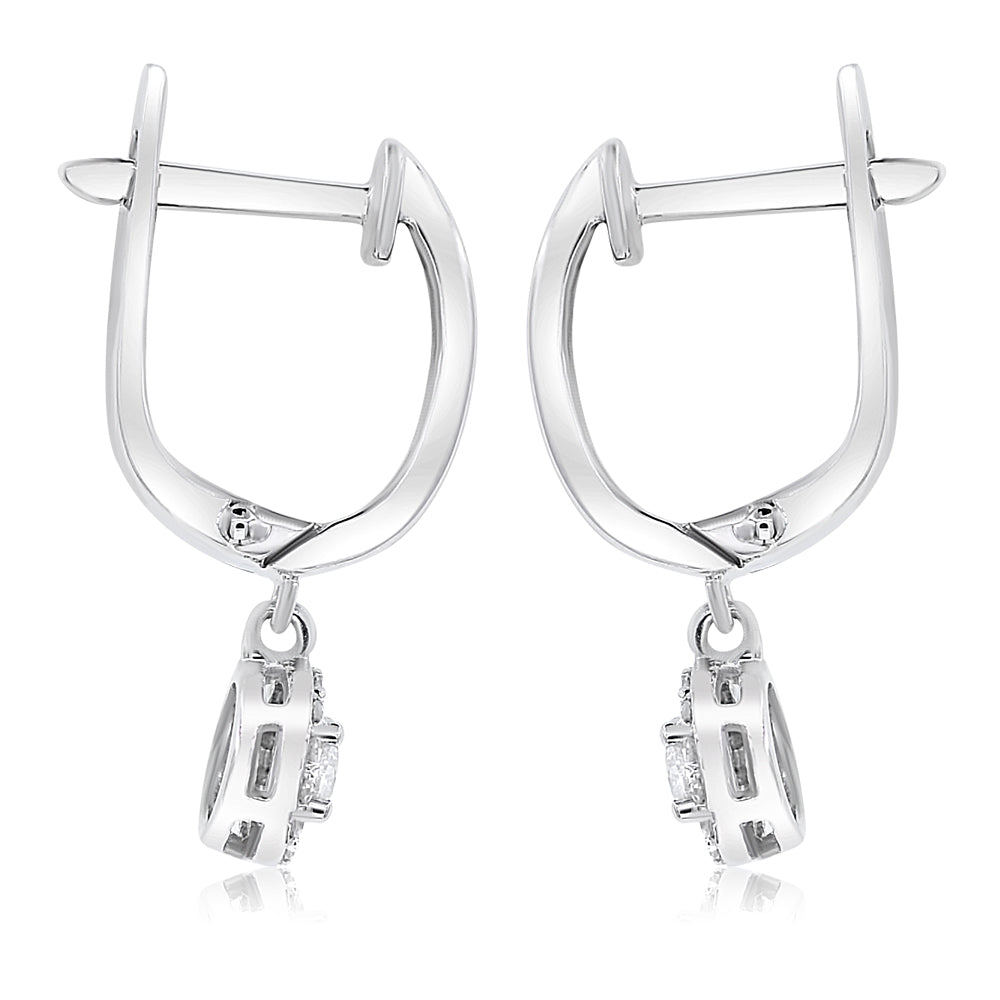 Diamond earring 14k white gold E47170B