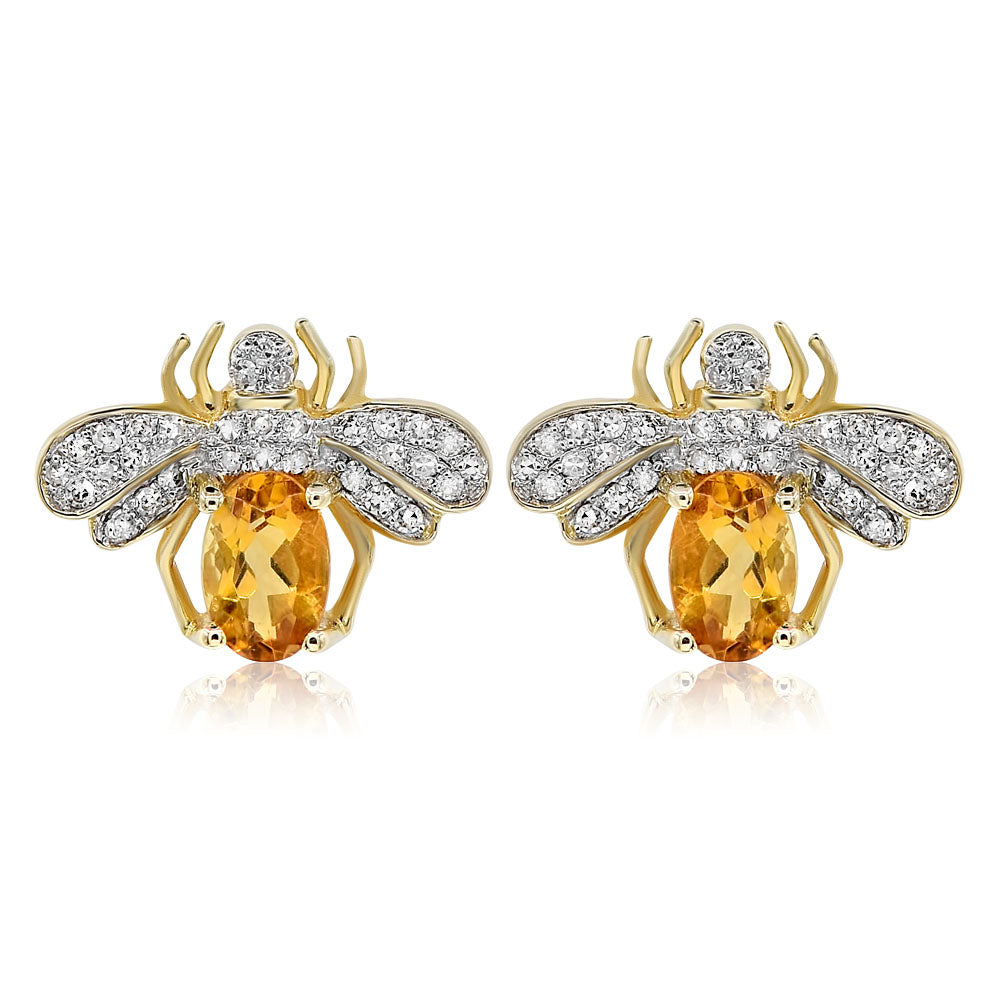 Diamond earring 14k yellow gold E53658C