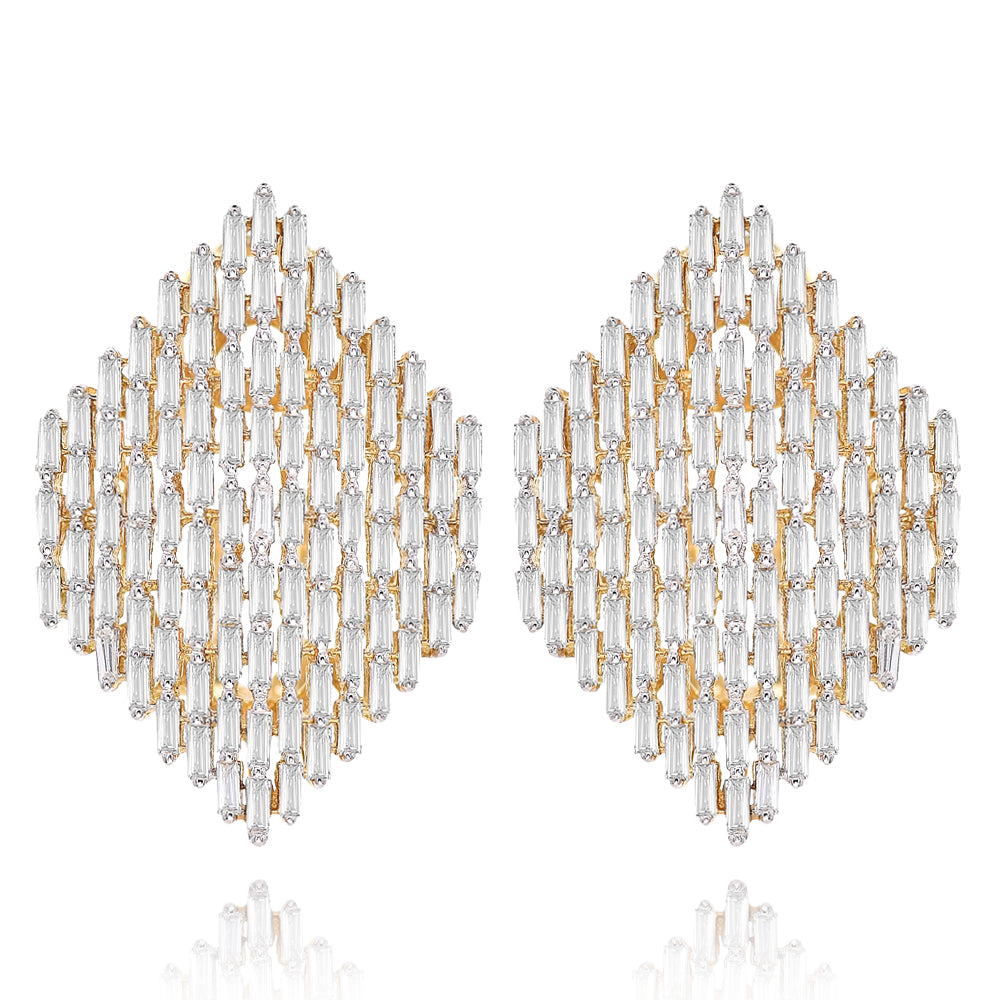 Diamond earring 14k yellow gold E56669