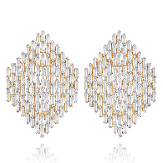 Diamond earring 14k yellow gold E56669