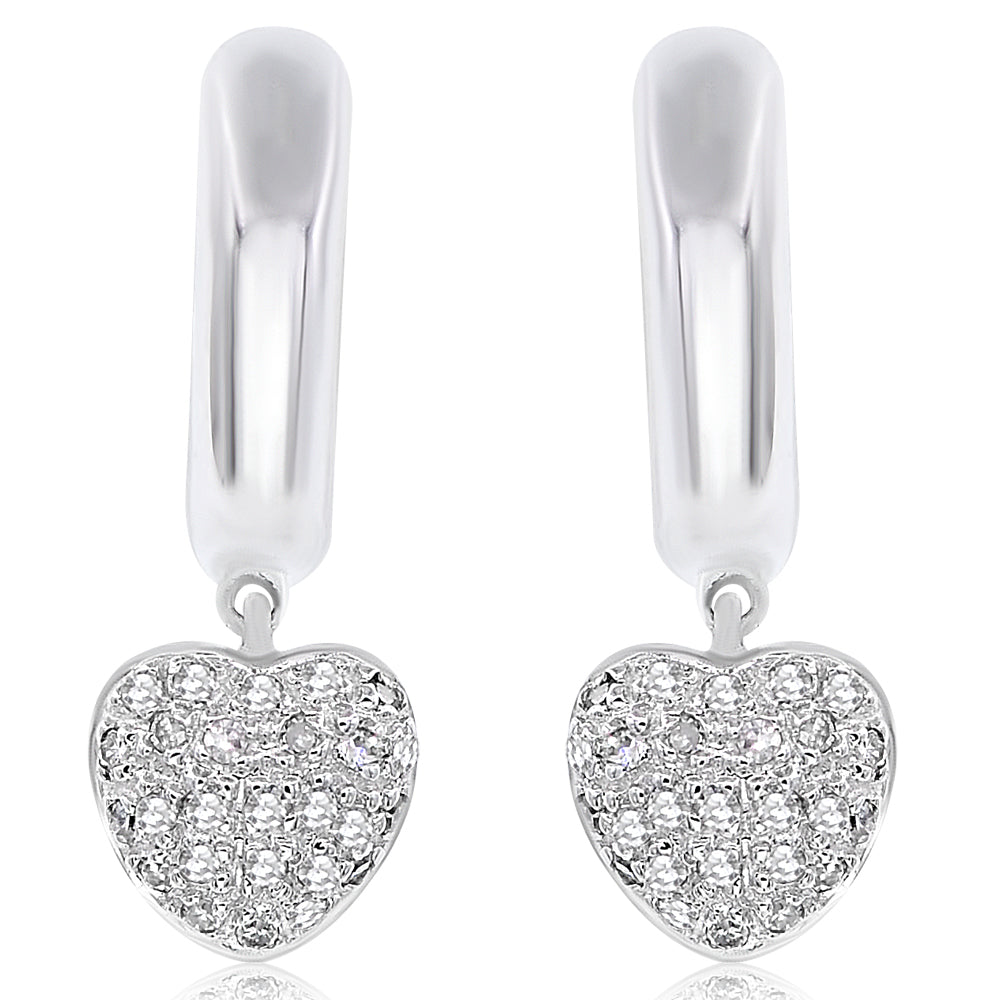 Diamond earring 14k white gold EA2652