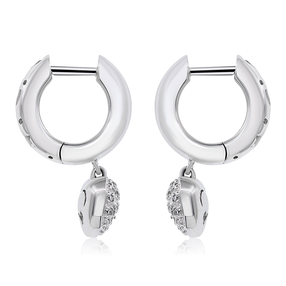 Diamond earring 14k white gold EA2652