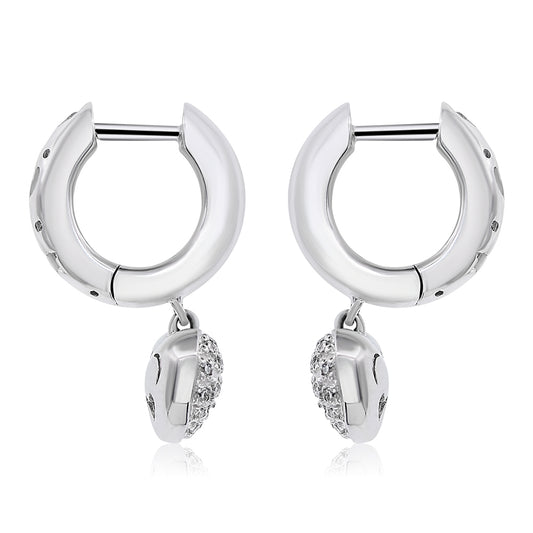 Diamond earring 14k white gold EA2652